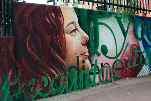 Mural Instituto IES María Guerrero