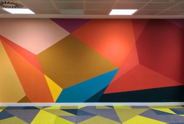 Mural oficinas rombos, Madrid
