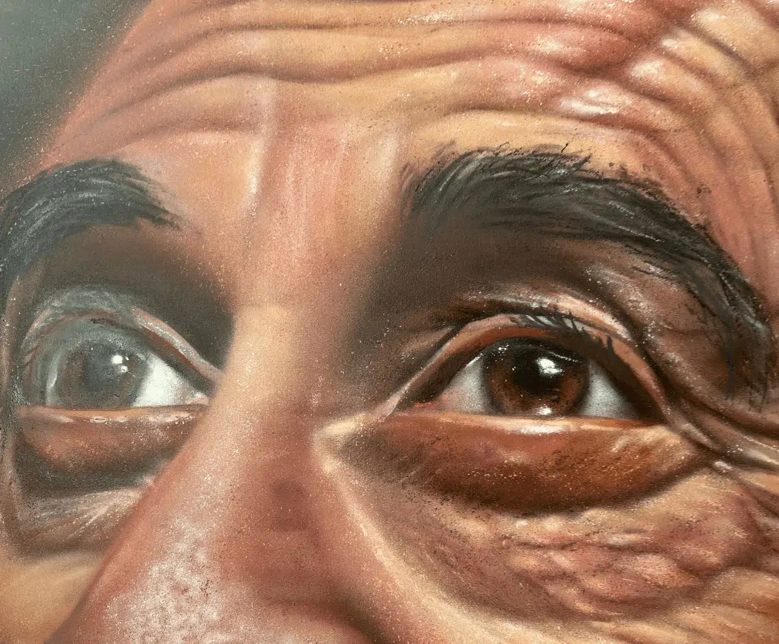 realismo mural graffiti ojos